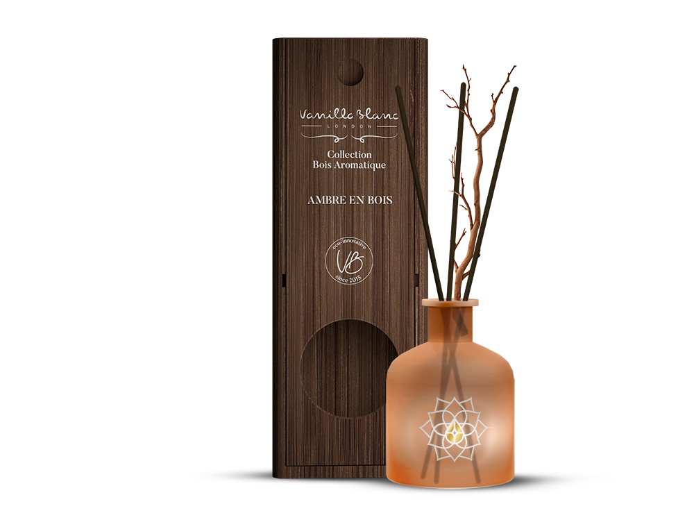 Bois Aromatique Reed Diffuser - Ambre en Bois | Vanilla Blanc